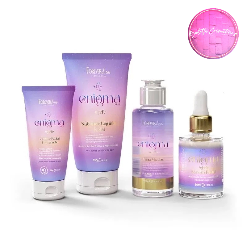 Kit Skin Care Completo Enigma by Fefe Forever Liss - 4 Produtos