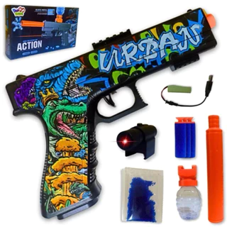 Brinquedo Nerf Bolinha Gel Menino Elétrica Com Mira Laser