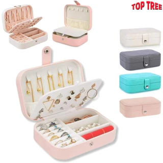Porta Joia Caixinha Joias Para Viagem Portátil Armazenamento Anel Brinco Colar Top Tree