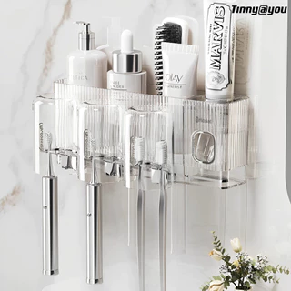 Porta Escova De Dentes Para Banheiro Porta Escova De Dente De Parede Sem Perfuração TINNY YOU