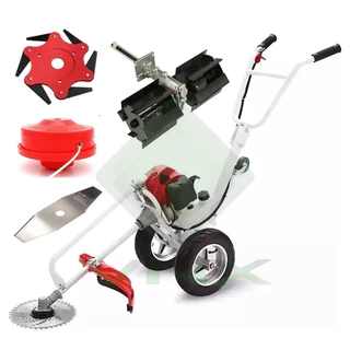 Roçadeira Multifuncional 5 em 1 Gasolina 63cc Carrinho guidão KNakasaki Com Enxada rotativa