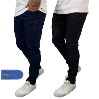 kit 2 calças jeans masculina skinny para trabalho direto da fabrica envio imediato promoção