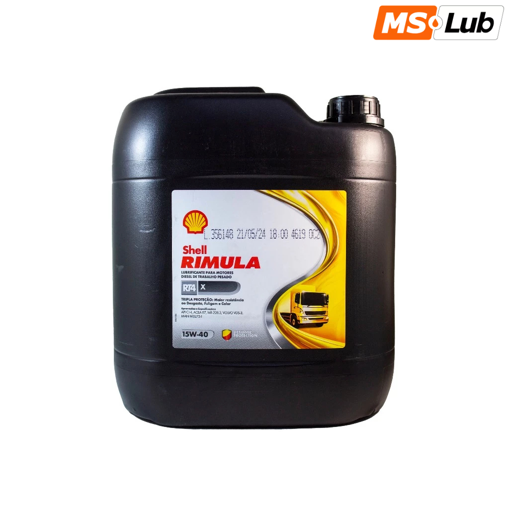 Shell Rimula Rt4x 15w40 CI-4 - Balde 20L | Shopee Brasil