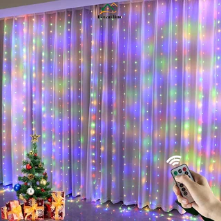 3M 300 Luz De Cortina LED 8 Modos De Iluminação Luzes De Fada De Fadas USB Para Decorações De Natal