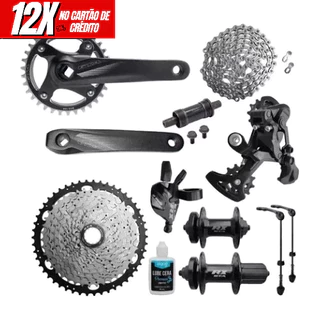 Kit Grupo Absolute Gta 12v Bike K7 11x50 Mtb 1x12v C/ Cubos