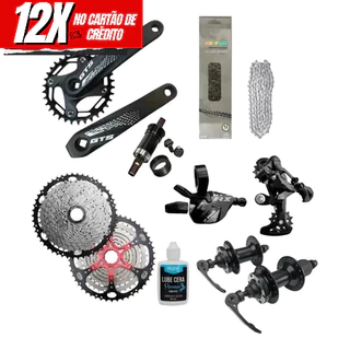 Kit Grupo Gts Gta 12v Completo Mtb 1x12 K7 11x52 Cubos
