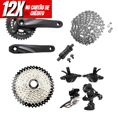 Kit Grupo Absolute Mtb Sunrun 10v 20v 2x10 11x42 Bike 