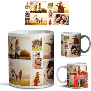 Caneca Porcelana De Porcelana (montamos Sua Arte Do Seu Jeito Com Foto) Aniversario Xicara De Ceramica 325ml - Presente