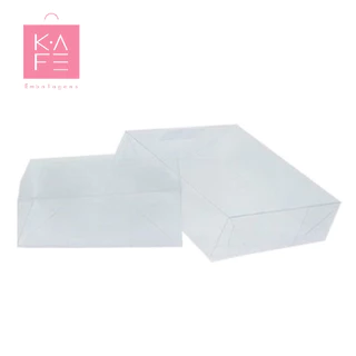Caixa de Acetato Transparente P/ 9 Doces Ref 26 13x13x4cm Kafe Embalagens