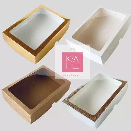 Caixa com Visor S18 Cores 11,5x15,5x3,5cm 10 unidades ASSK Kafe Embalagens