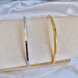 BRACELETE LISO PRATA OU DOURADO ANTEBRAÇO