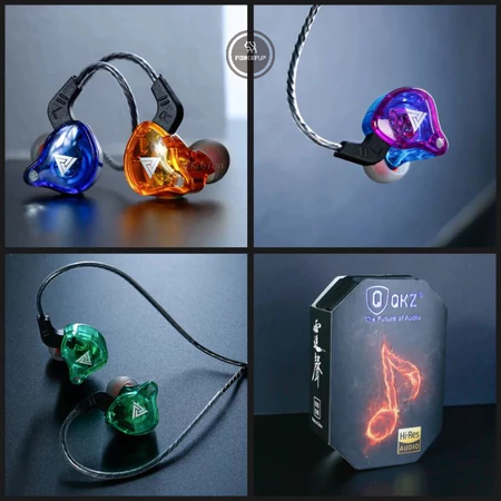 Caixa original do fone de ouvido QKZ ak6 com acessórios