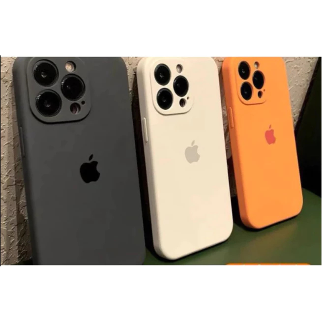 Capa Silicone Fechado Aveludado Original Para Iphone XR XS XS MAX 11 12 13 14 15 PRO MAX