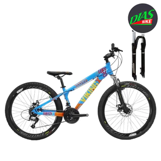 Bicicleta Aro 26 VikingX Tuff-25 21 Velocidades Com Freios Mecânicos e Trava Na Suspensão em Oferta na Shopee
