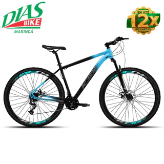 Bike Aro 29 KSW XLT100 21 Velocidades Com Câmbios Shimano Freios Mecânicos e Trava na Suspensão