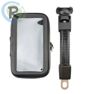 Suporte Bolsa Case Capa Celular Moto Retrovisor Prova D'água 5.5" E 6.5"