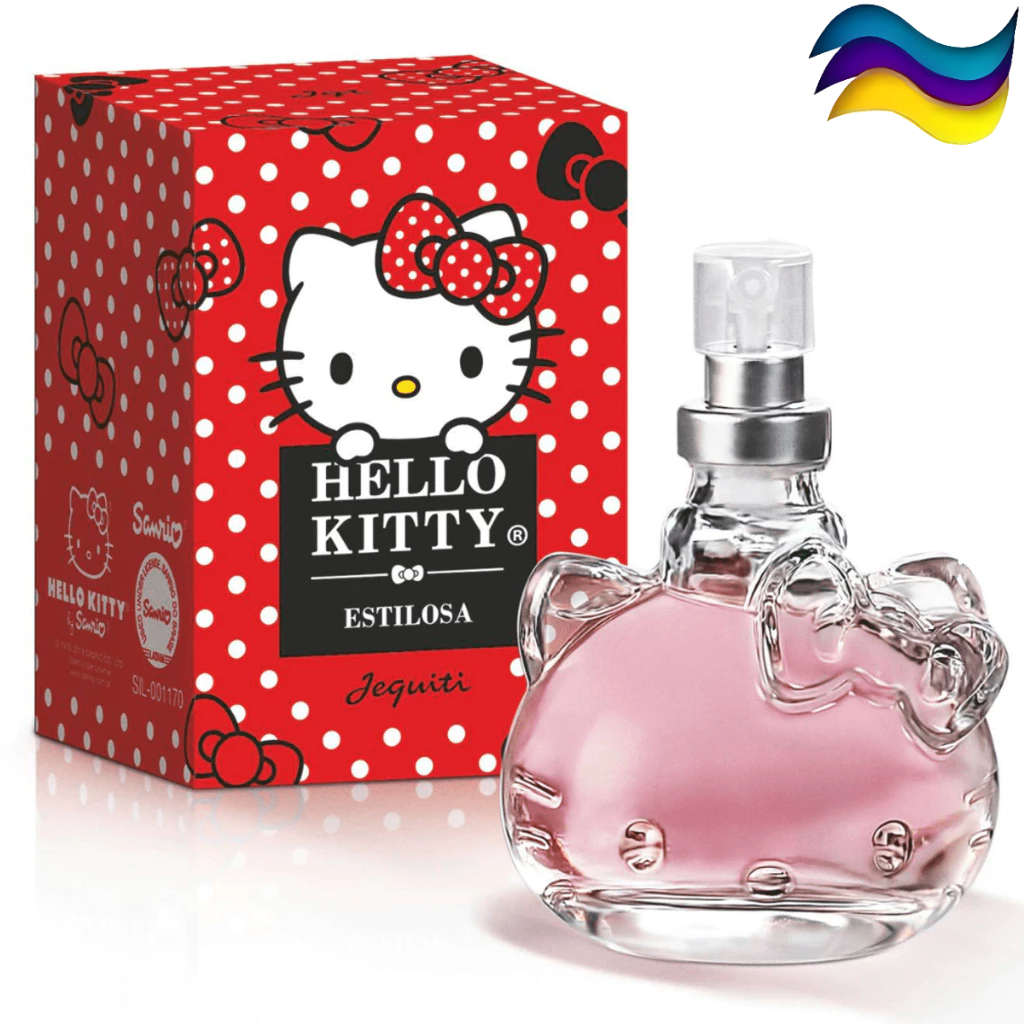 Perfume Hello Kitty Estilosa Desodorante Colônia Feminina Jequiti 25 ml