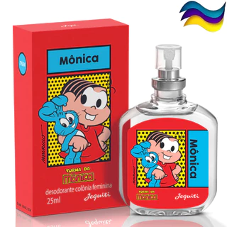 Perfume Mônica Desodorante Colônia Jequiti 25 ml Turma da Mônica - Ótima Fixação - Fundo Baunilha e Algodão Doce