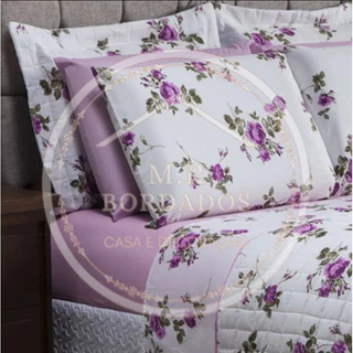 Lençol Casal 4 Peças Estampado Com Elastico. em Oferta na Shopee