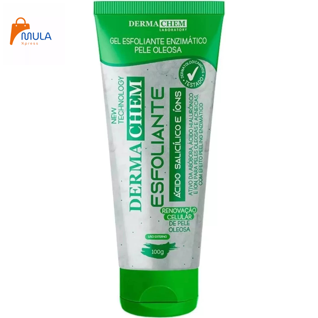 Esfoliante para Pele Oleosa Facial Dermachem 100g Cuidado Diário ...