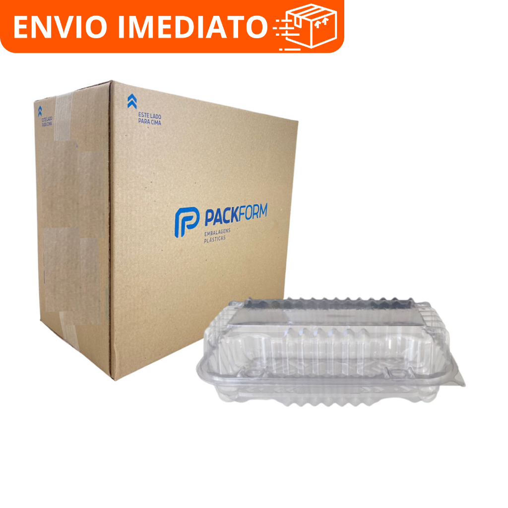 100 un Embalagem Retangular Articulada s10 pf10 - Packform | Shopee Brasil