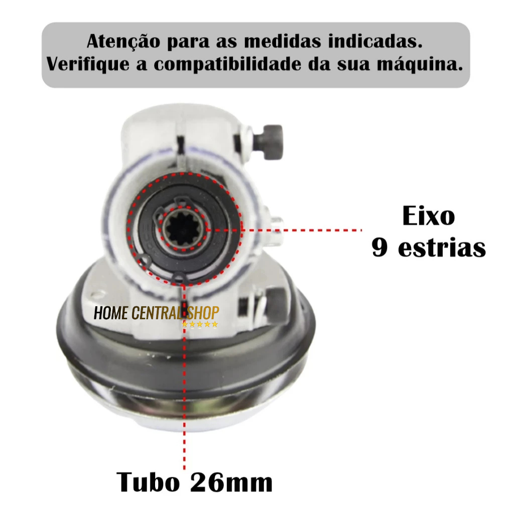 Caixa Transmissão Ponteira P/ Roçadeira Nakasaki 63cc - 65cc -70cc