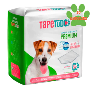 Tapete Higiênico Tapetudo Para Cães 60x55cm 30 Unidades em Oferta na Shopee