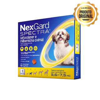 Antipulgas e Carrapatos NexGard Spectra para Cães de 3 a 7,5kg