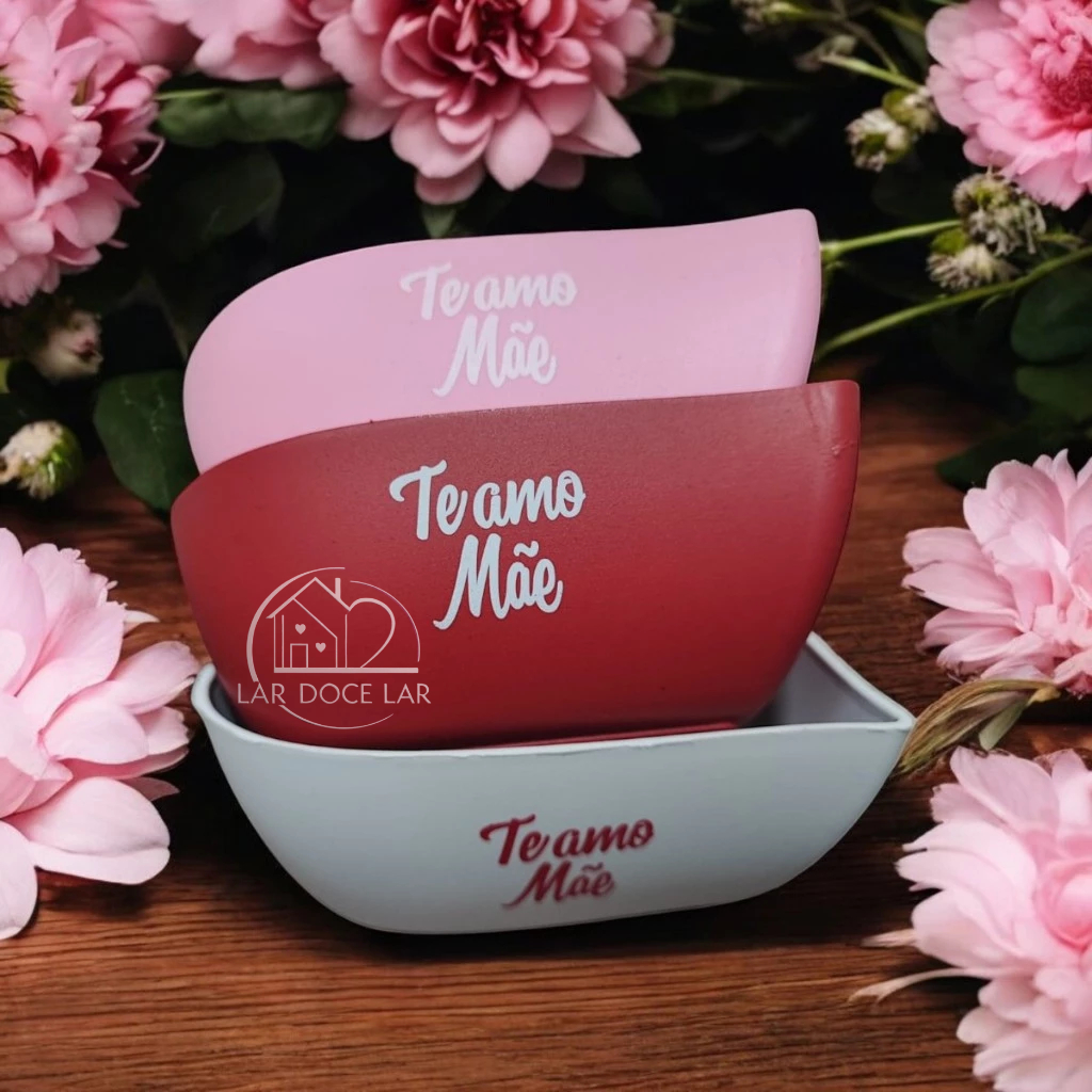 Kit 50 Petisqueiras Coração Te amo mãe dia das mães lembrancinha amor brinde plástico presente em Oferta na Shopee