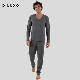 Pijama Longo Masculino Ribana Inverno em Oferta na Shopee