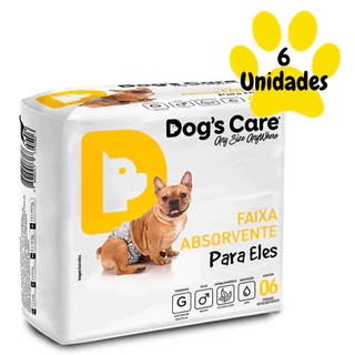 Fralda Higiênica Dogs Care Para Cães Macho Tam G 6 Unidades em Oferta na Shopee