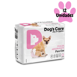 Fralda Higiênica Dogs Care Para Cães Fêmeas Tam. P 12 Unidades em Oferta na Shopee