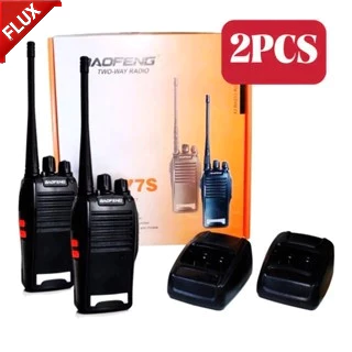 Kit 2 Rádio Comunicador Walk Talk Baofeng 777s com 16 Canais Alcance de 12Km