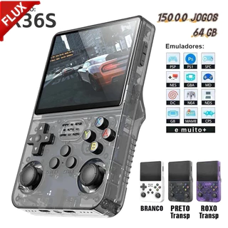 Console Portátil R36S + de 15.000 Jogos Vídeo Game 64g Linux Tela IPS 3.5 Polegadas a Pronta Entrega em Oferta na Shopee