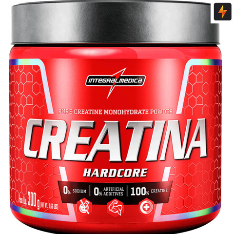 Creatina Hardcore 300g Integralmedica — foto 1 — Achou Levou Brasil