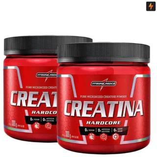 Kit 2x Creatina Hardcore 300g Integralmedica - Melhor Resistência no treino em Oferta na Shopee