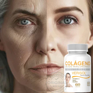 Colágeno Hidrolisado Verisol Premium Original com Vitamina C e Zinco - 60 Cápsulas - Envio Imediato em Oferta na Shopee