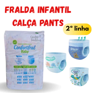 FRALDA INFANTIL CONFORTFRAL BABY 2 LINHA FRALDA CALÇA em Oferta na Shopee