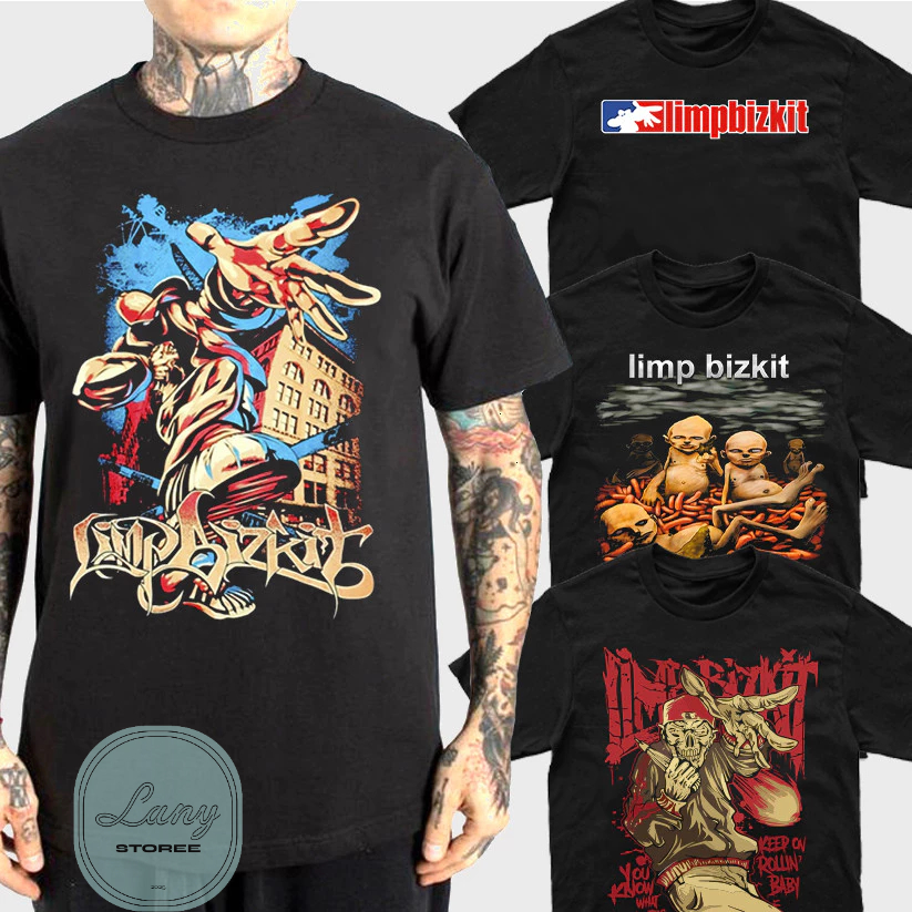 Camiseta Básica Rock Limp Bizkit Camisa 100% Algodão Streetwear
