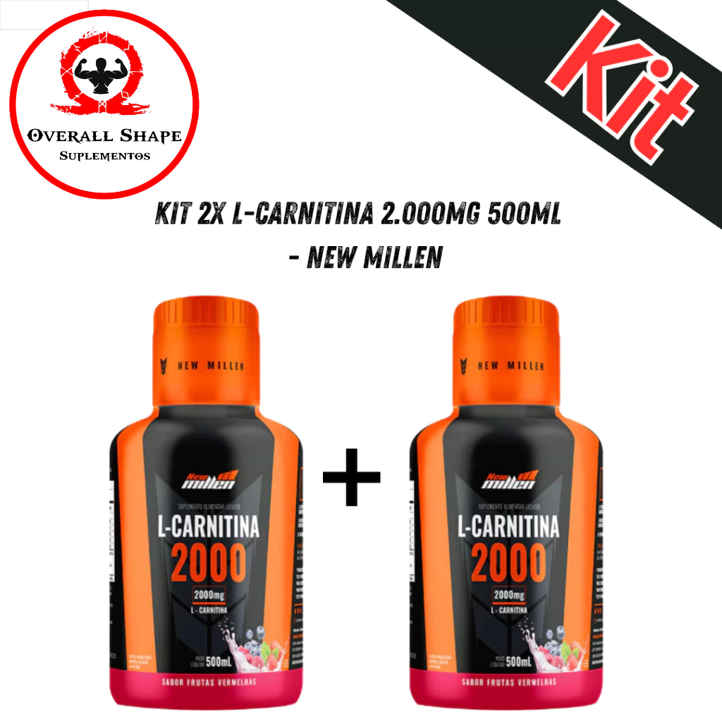 Kit 2x L-carnitina 2.000mg 500ml - New Millen