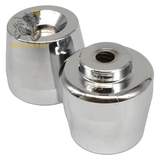 PAR Peso De Guidao Para Moto Titan Fan Pcx 125 150 160 / Twister 250 / Xre 300 Cromado Com Parafuso em Oferta na Shopee