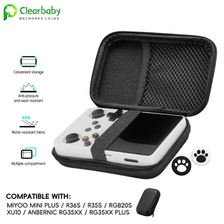 Preto Case para Console R36S/R35S Protetor Contra Riscos e Impactos Alta Durabilidade