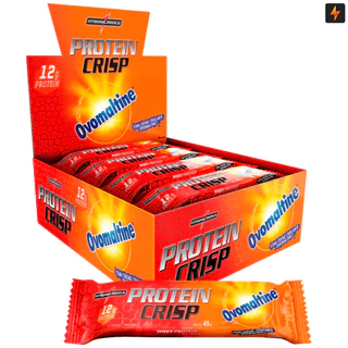 Barra De Proteína Ovomaltine Protein Crisp Bar 45g Display 12 unidades Integralmedica