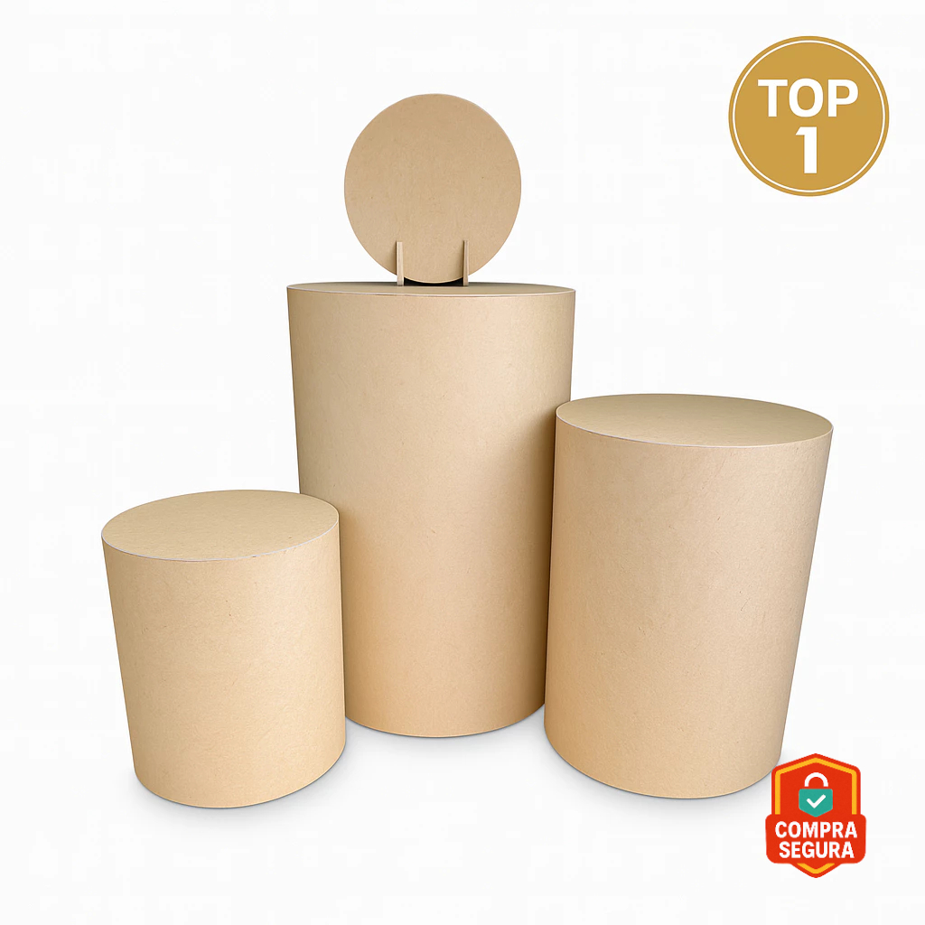 Cilindros Decorativos em MDF Premium– Ideal para Festa de Aniversário ...