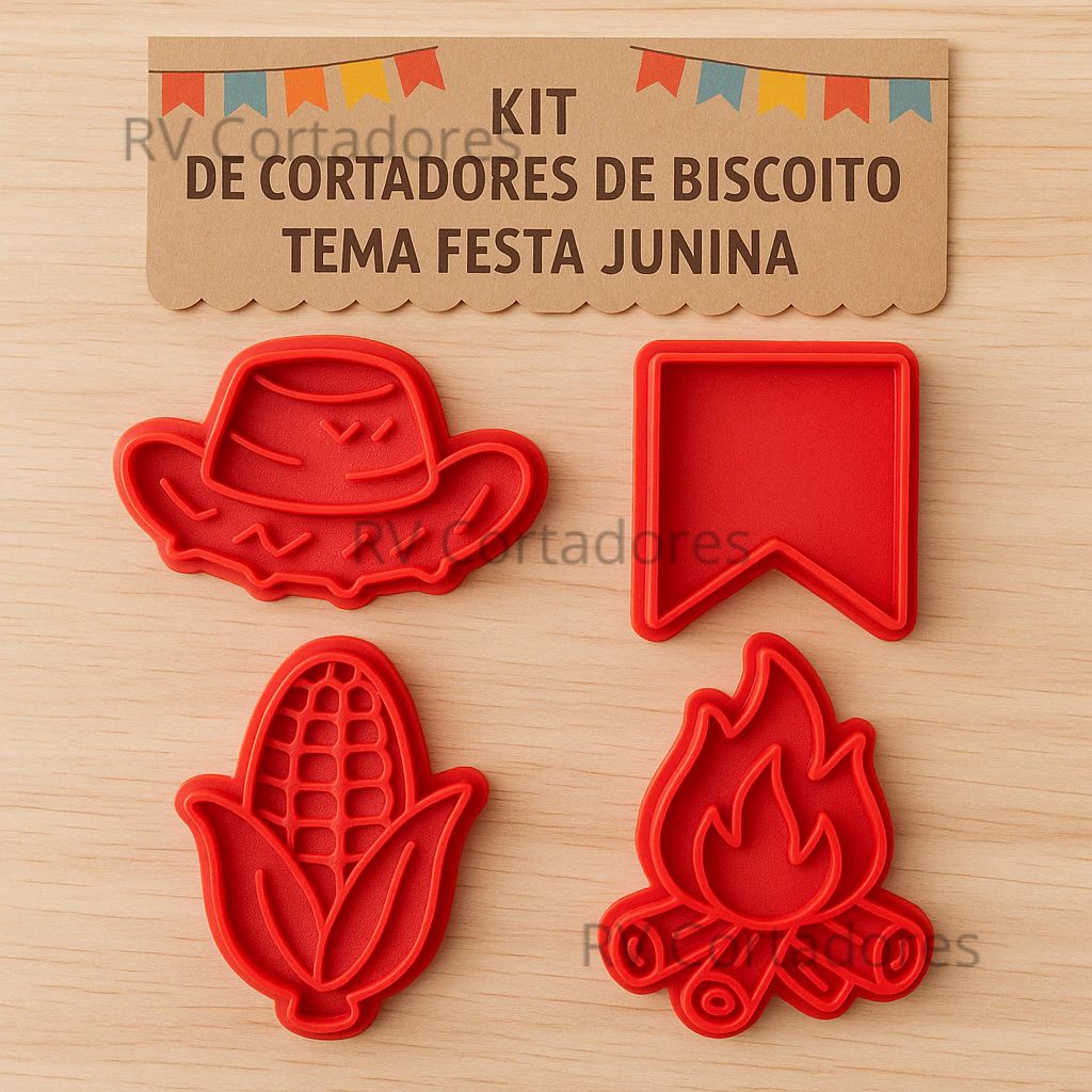 Cortadores Festa Junina Kit Chapéu de Palha - Pasta American