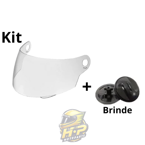 VISEIRA CRISTAL ORIGINAL PRO TORK EVOLUTION 788 (G1 AO G8) + BRINDE (1 PAR DE REPAROS LATERAIS)