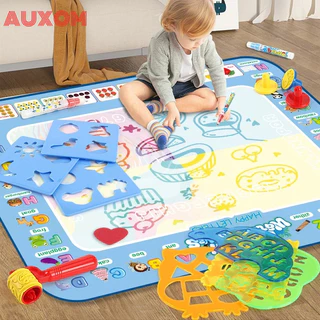 Tapete Educativo de Desenho com Água 150x100cm Reutilizável com Caneta Mágica