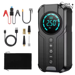 Bomba De Ar Auxiliador de Partida De Carro 4 Em 1 Multifuncional Compressor Power Bank CASABEAUTY