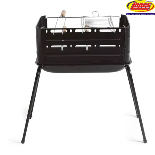 Espeto Duplo para Churrasco 55cm Mor - VILLAGE