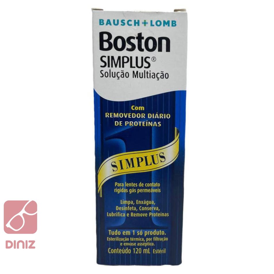 Boston Simplus 120ml Solução Multiação - Bausch Lomb | Shopee Brasil